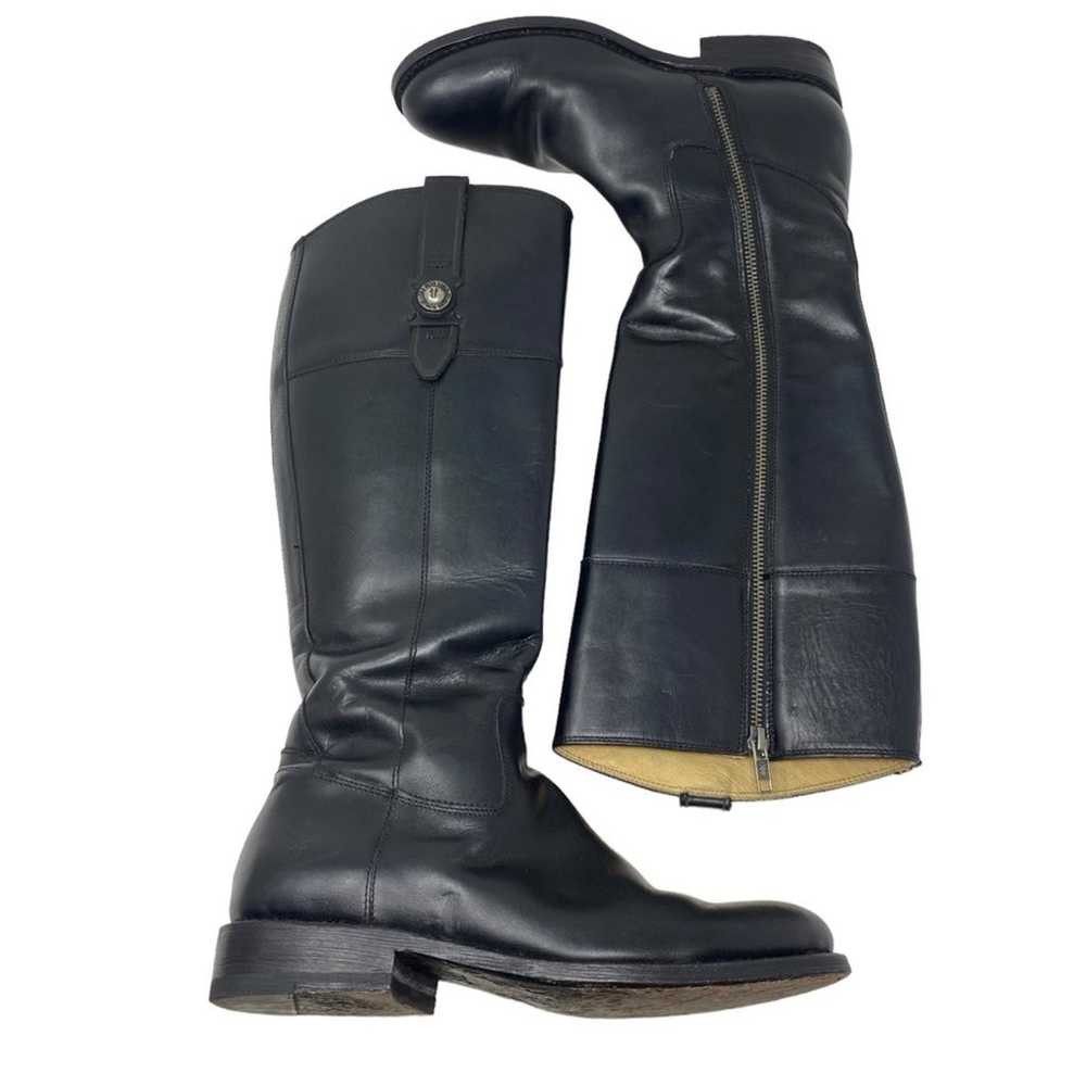 $438 Frye Jayden Button Leather Riding Boots Size… - image 2