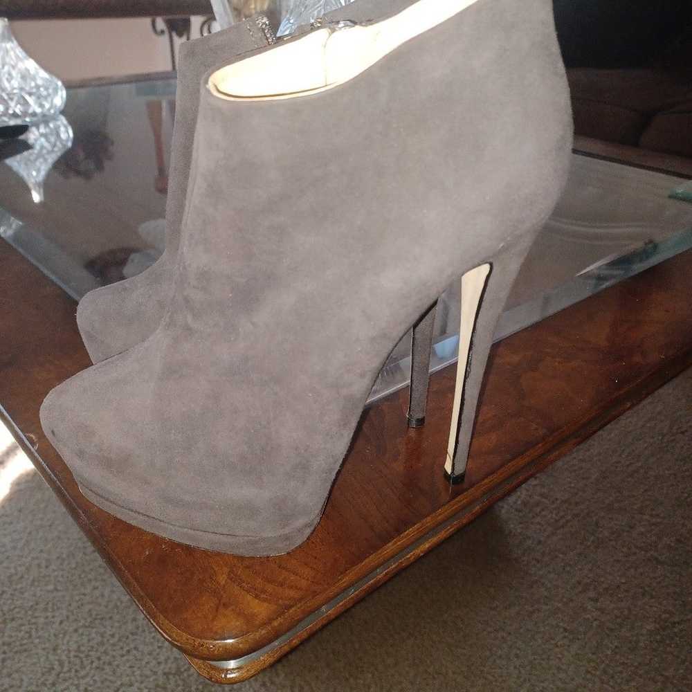 Giuseppe ZanottiSuede Hidden-Platform Bootie - image 4