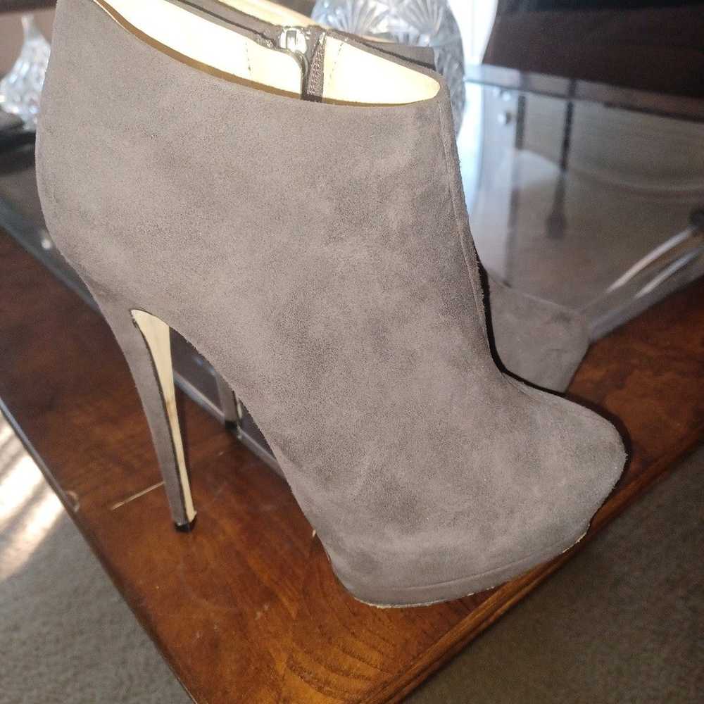 Giuseppe ZanottiSuede Hidden-Platform Bootie - image 6