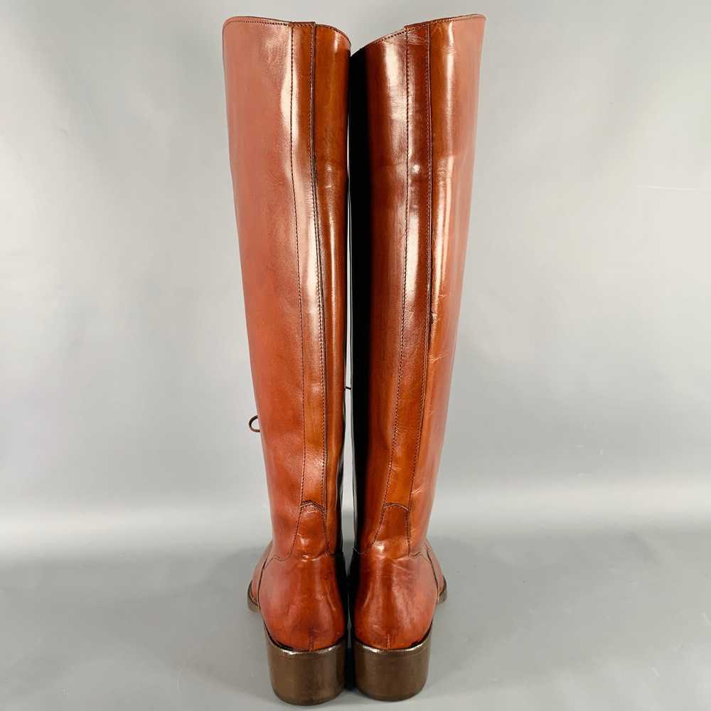 Designer JOAN & DAVID Size 8 Brown Cognac Leather… - image 3