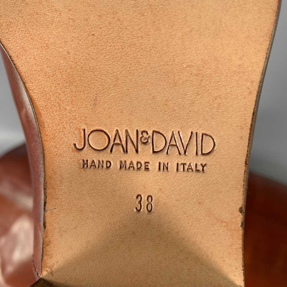 Designer JOAN & DAVID Size 8 Brown Cognac Leather… - image 6