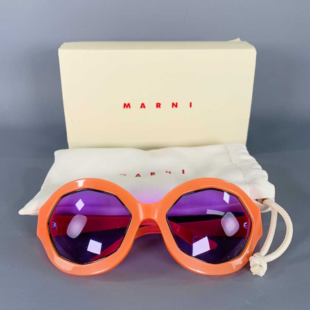 Marni MARNI Cumulus Cloud Orange Acetate Sunglass… - image 8