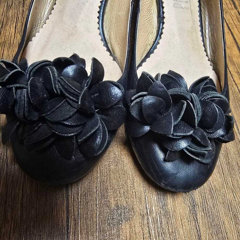 "POOLSIDE" Pumps [22.5 cm] Black with Floral Deco… - image 5