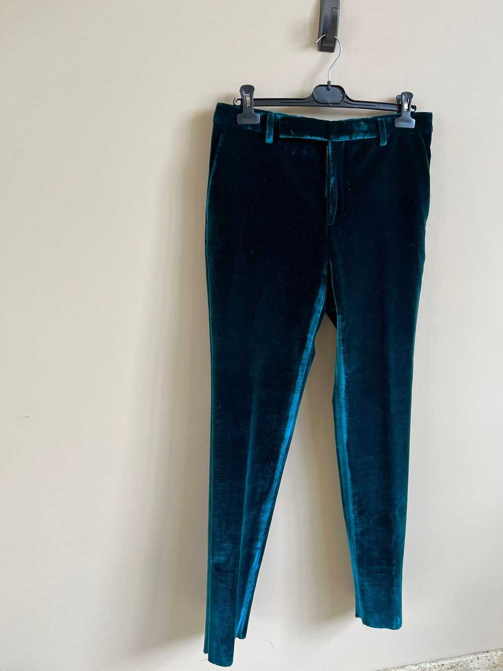 Saint Laurent Paris Velvet Casual Pant in Blue - image 7