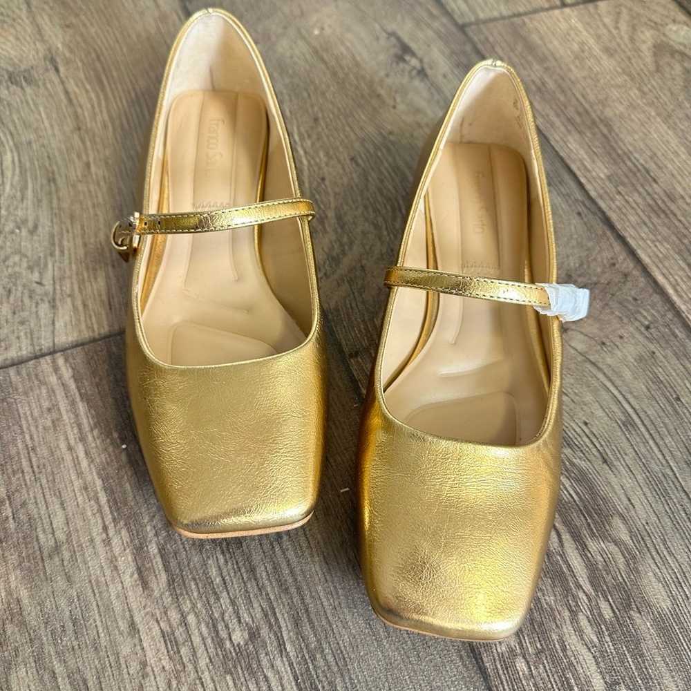 Franco Sarto Metallic Gold Mary Jane’s - image 2