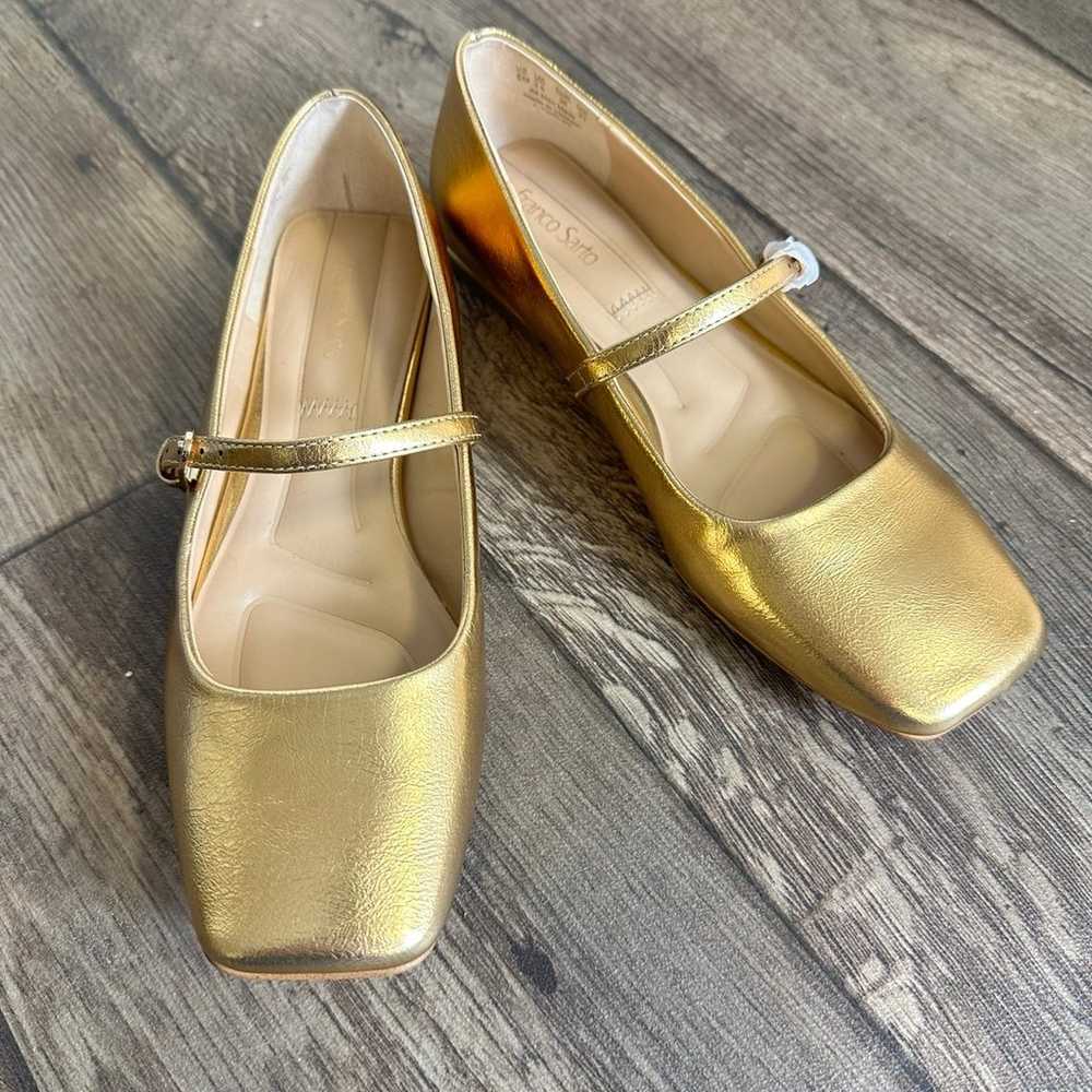 Franco Sarto Metallic Gold Mary Jane’s - image 3