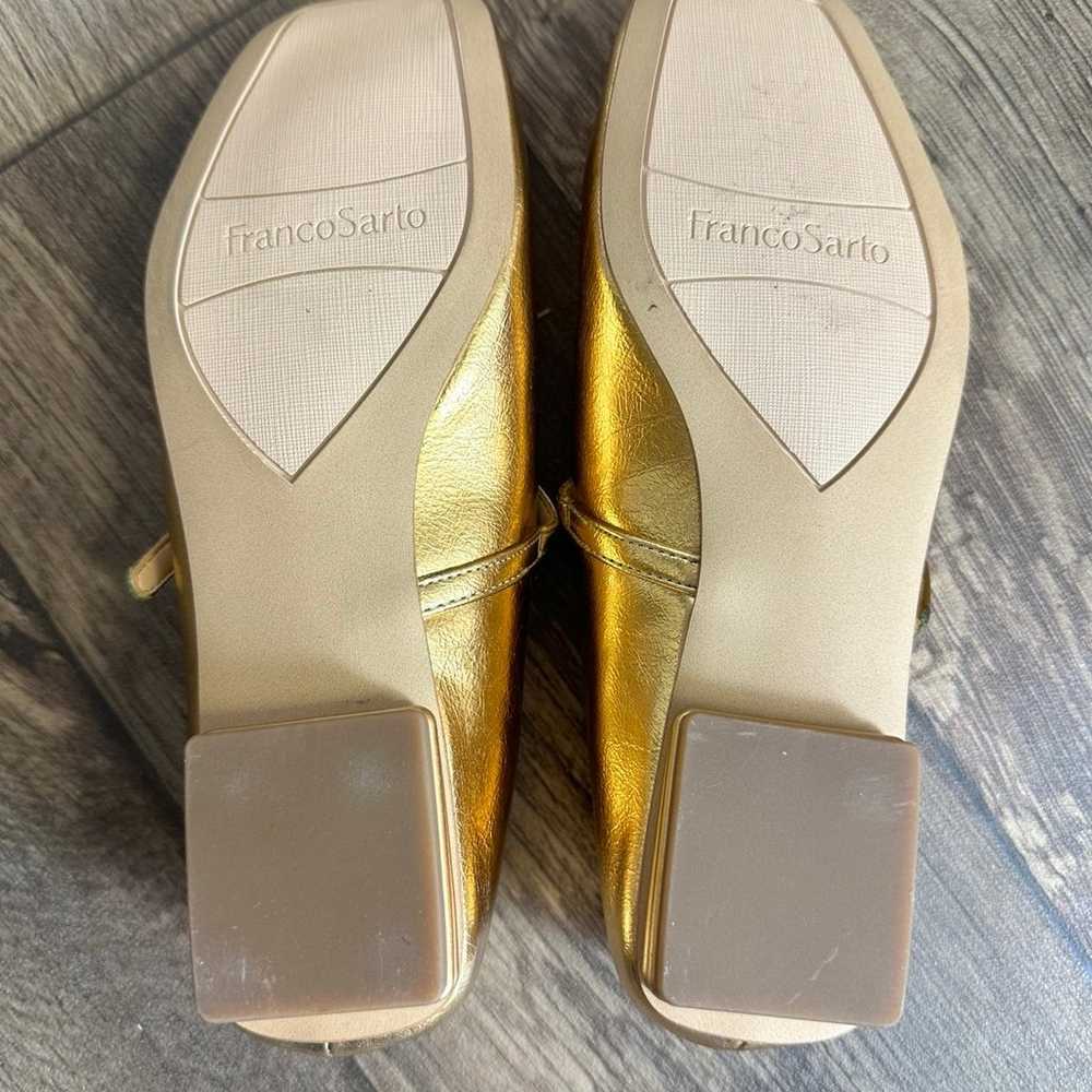 Franco Sarto Metallic Gold Mary Jane’s - image 8