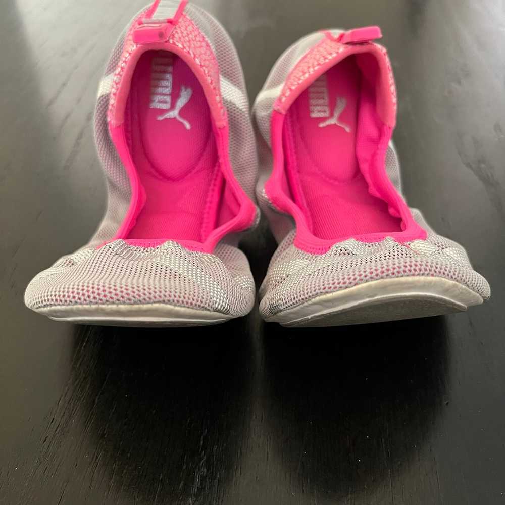 GUC PUMA Foldable Ballet Flats Pink Grey - image 3