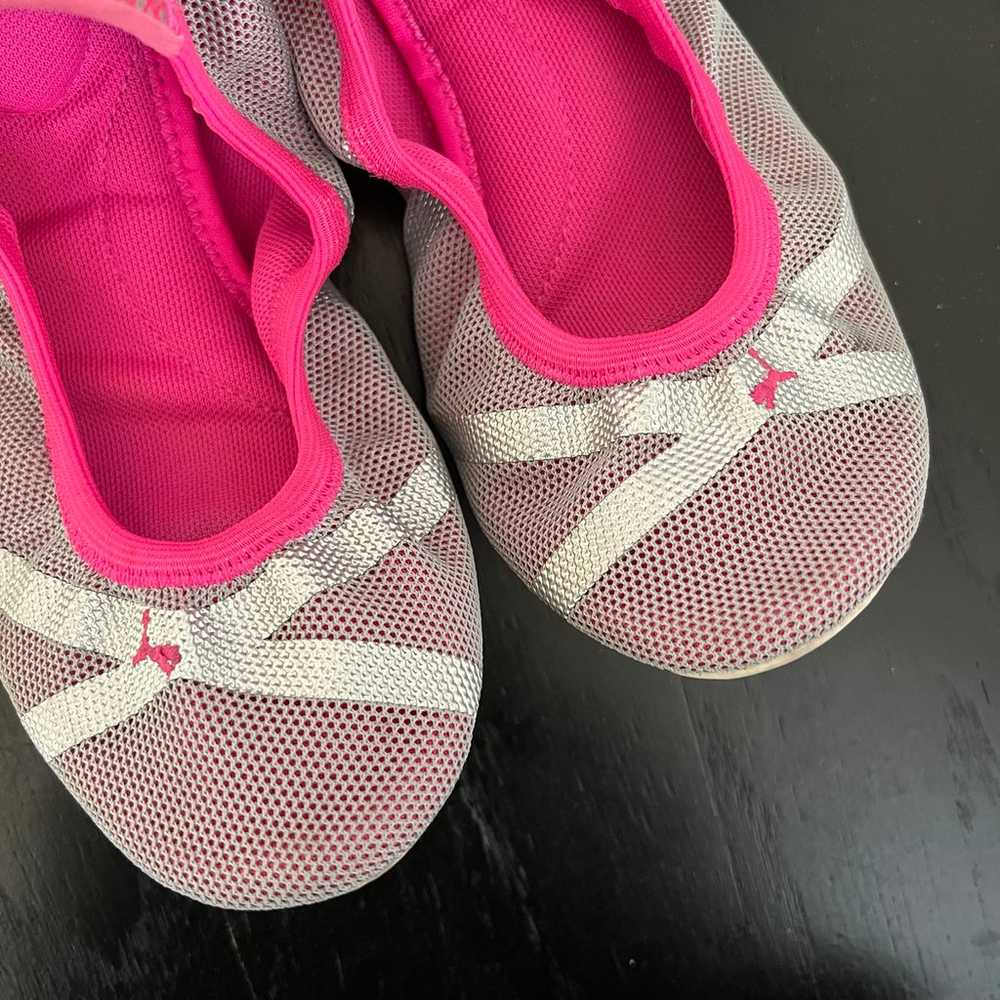 GUC PUMA Foldable Ballet Flats Pink Grey - image 4