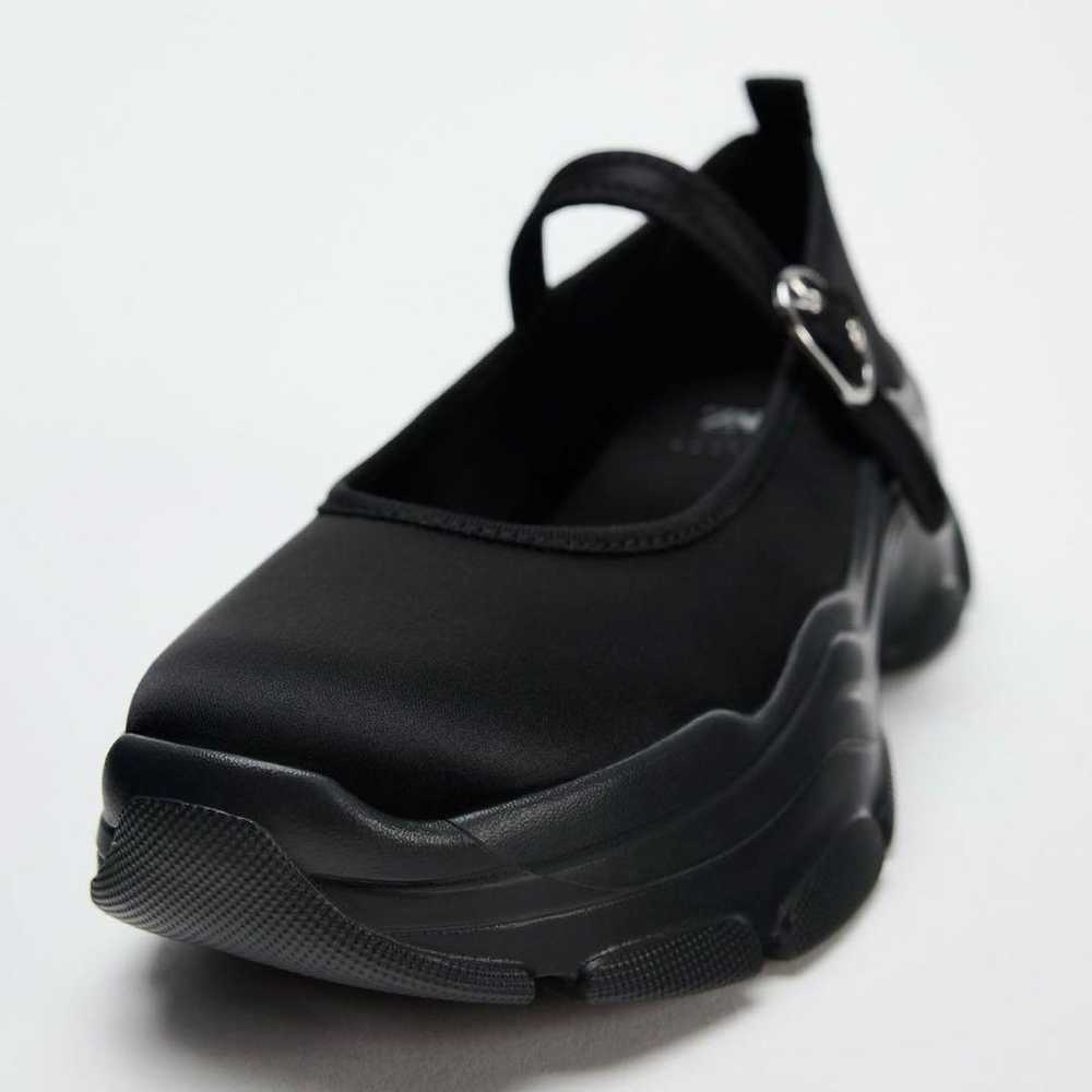 ZARA ballet flat sneakers with a thick sole. - image 2