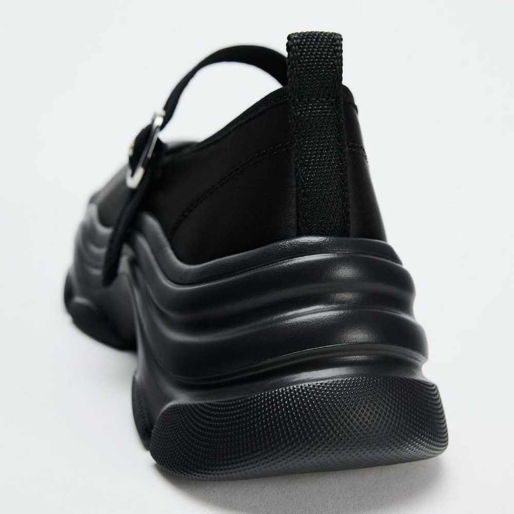 ZARA ballet flat sneakers with a thick sole. - image 3