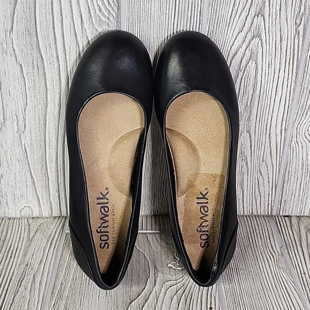 Softwalk Sonoma Womens Black Leather Ballet Flats… - image 6