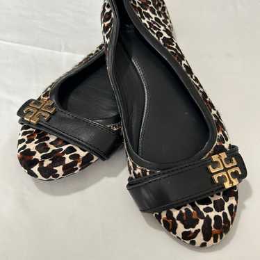 Tory Burch Size 10M Eloise 2 Calf Hair Ballet Fla… - image 1