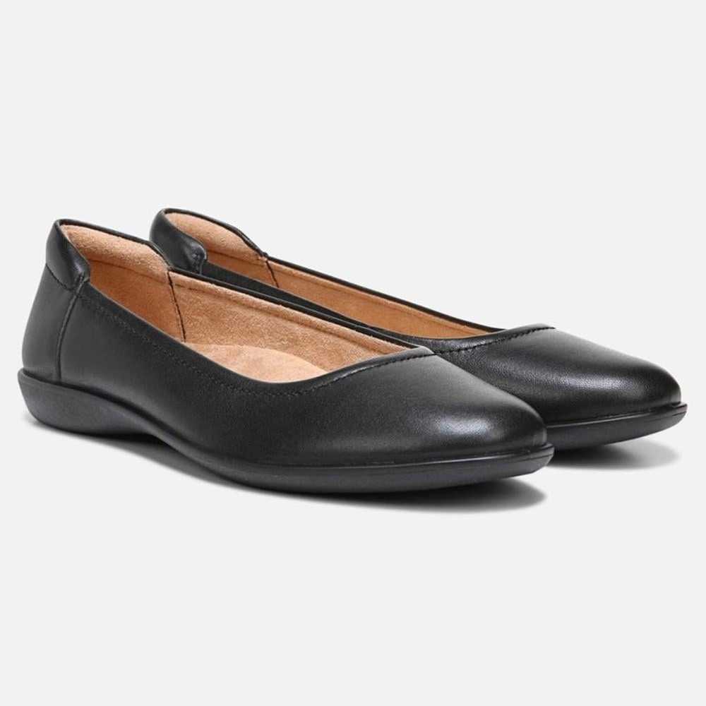 NEW Neutralizer Black Leather Ballet Flexy Flat S… - image 1