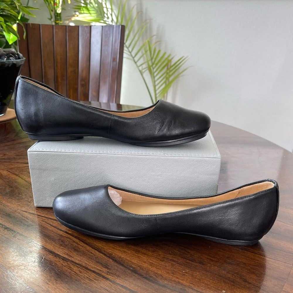 NEW Neutralizer Black Leather Ballet Flexy Flat S… - image 3