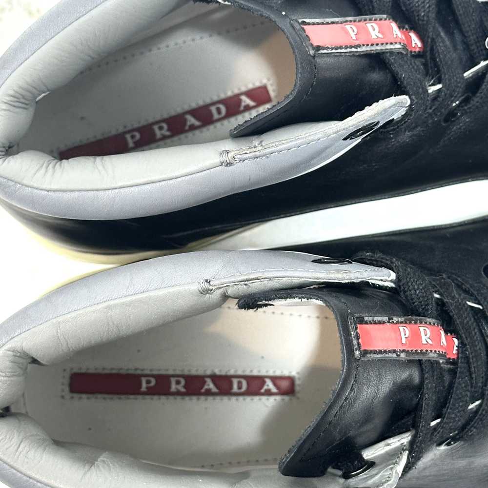 Prada Prada hightop sneakers with clear soles - image 3