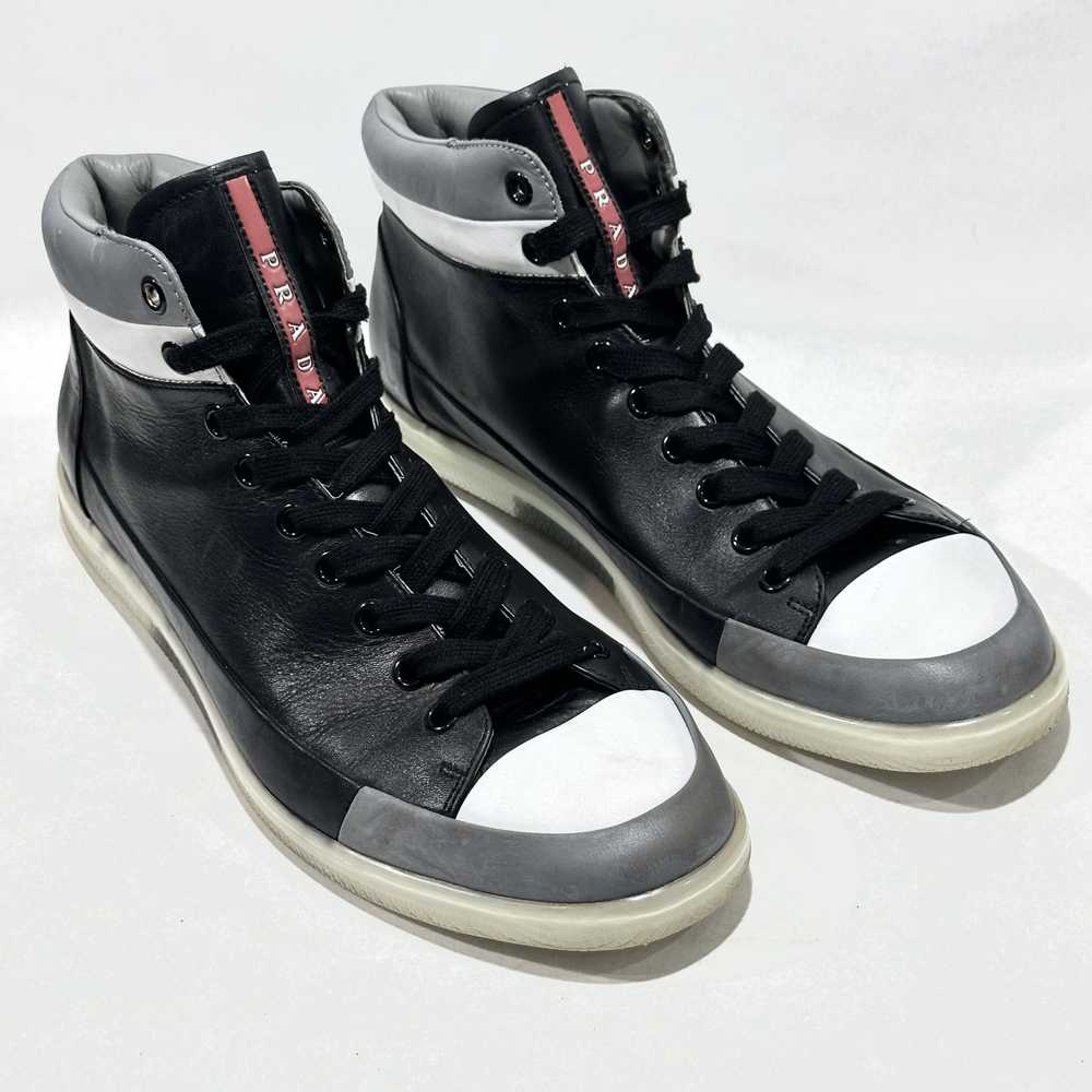 Prada Prada hightop sneakers with clear soles - image 8