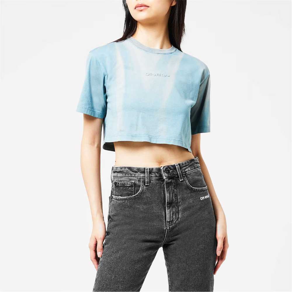 Off-White o1g2r1mq1224 Cropped T-Shirts in Light … - image 4