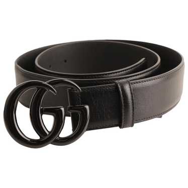 Gucci Gg Buckle leather belt