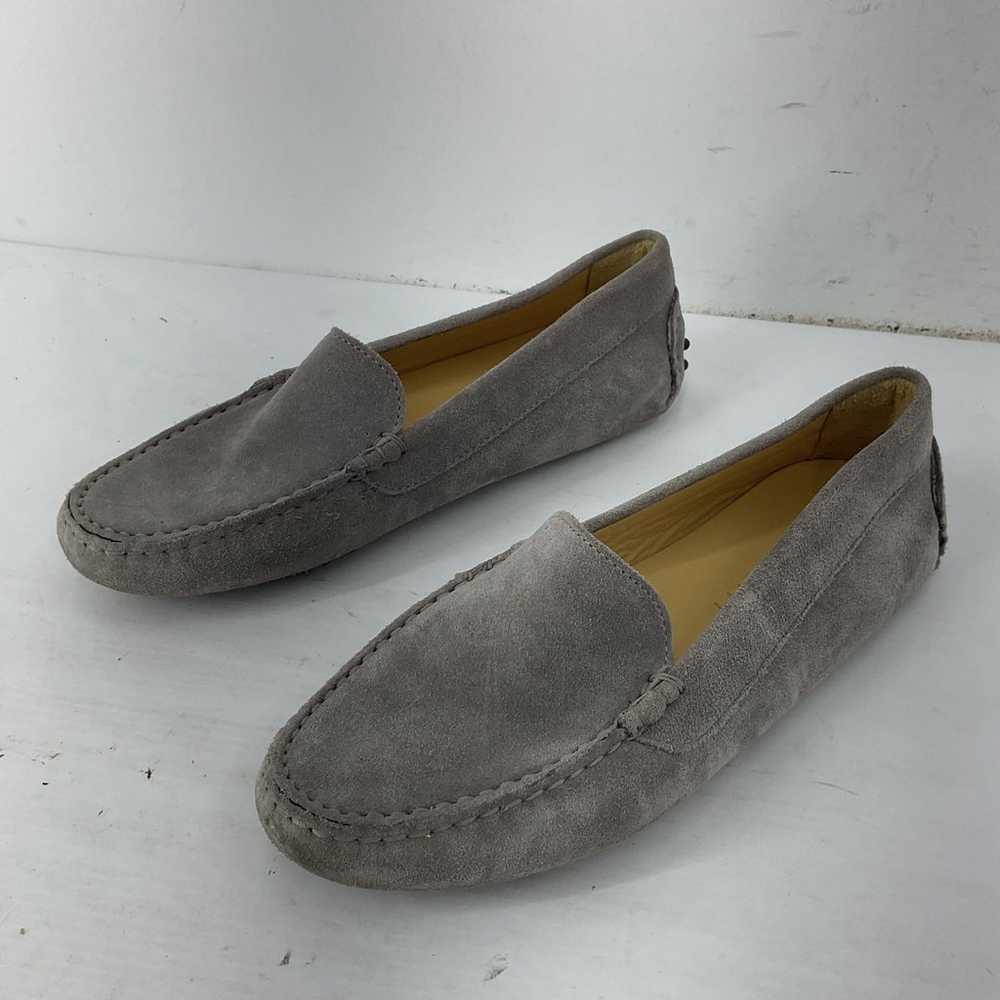 M. Gemi Felize Suede Gray Leather Slip On Moccasi… - image 2