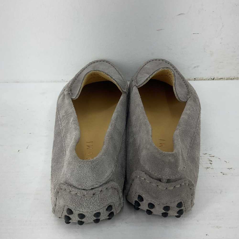 M. Gemi Felize Suede Gray Leather Slip On Moccasi… - image 3