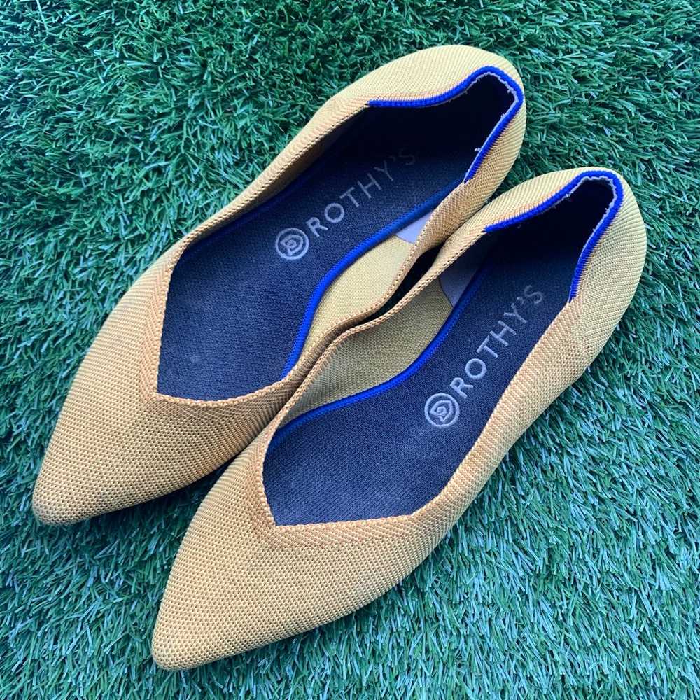 Rothy’s Yellow pointed toe Flats 9 - image 2