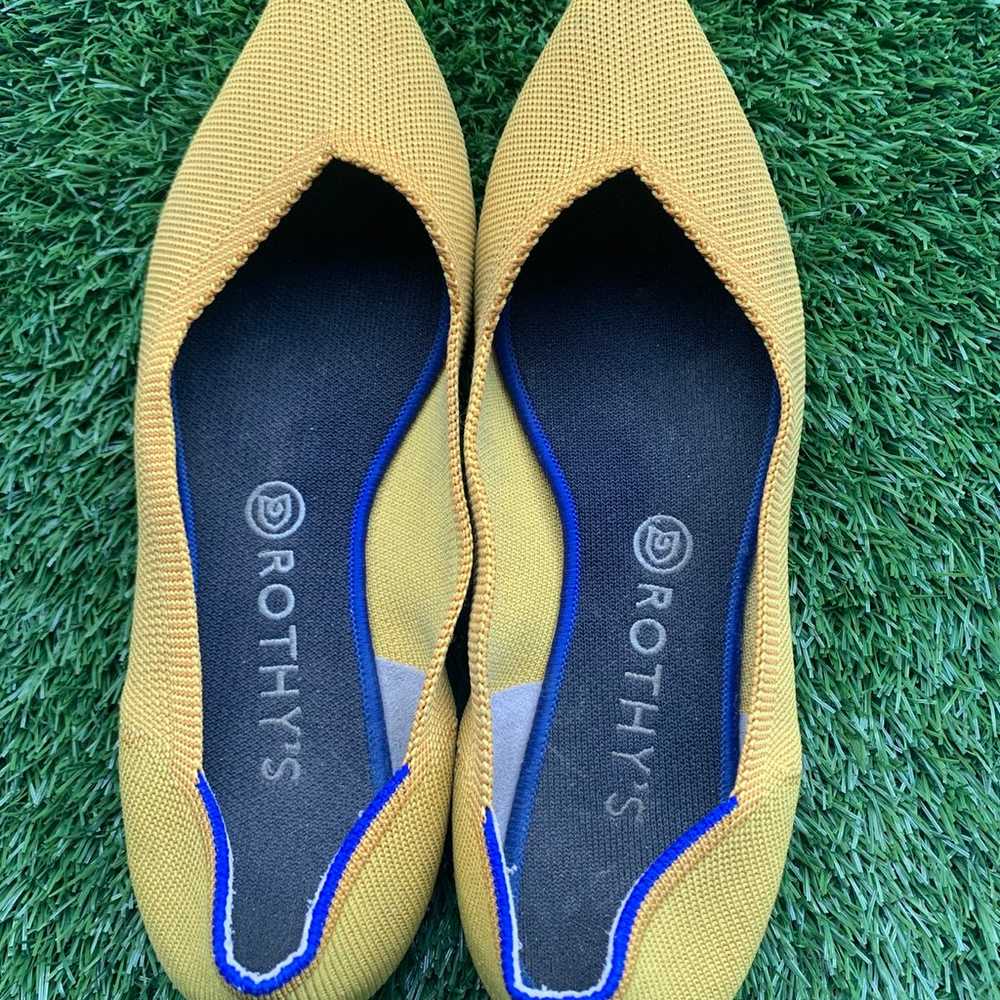 Rothy’s Yellow pointed toe Flats 9 - image 3