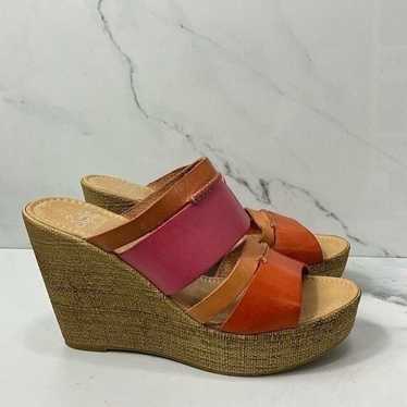 SOTTO SOPRA Leather Wedge Sandals