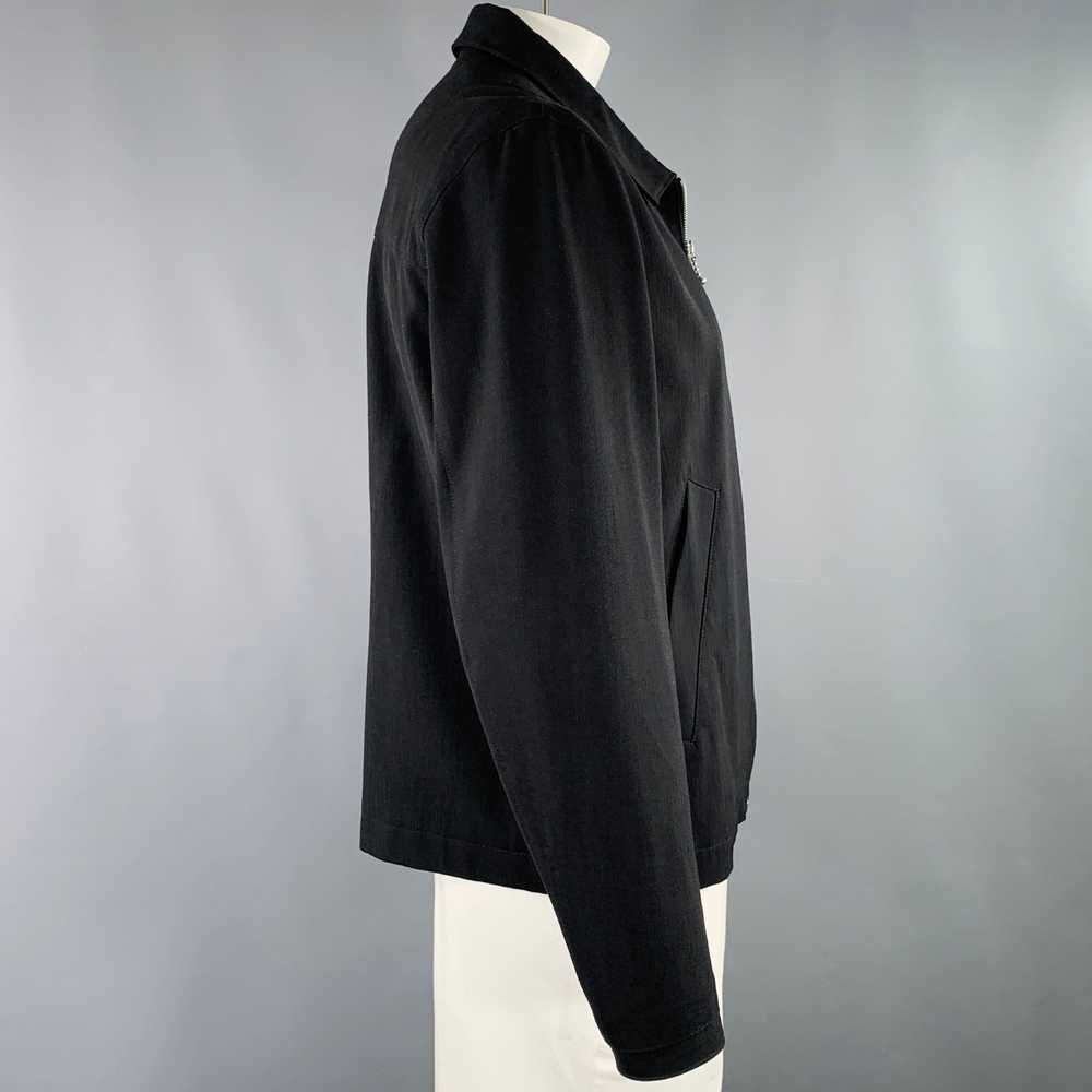 Sandro Black Viscose Blend Zip Up Jacket - image 2