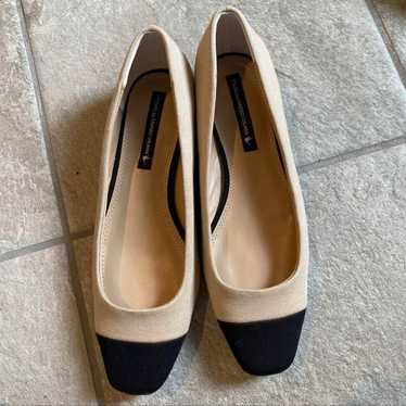 TSURU by Mariko Oikawa Beige × Black Pumps 35 - image 1