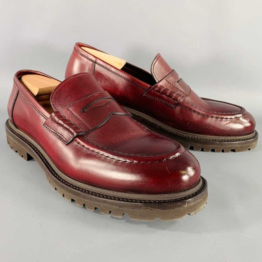 Brunello Cucinelli BRUNELLO CUCINELLI Burgundy Le… - image 1