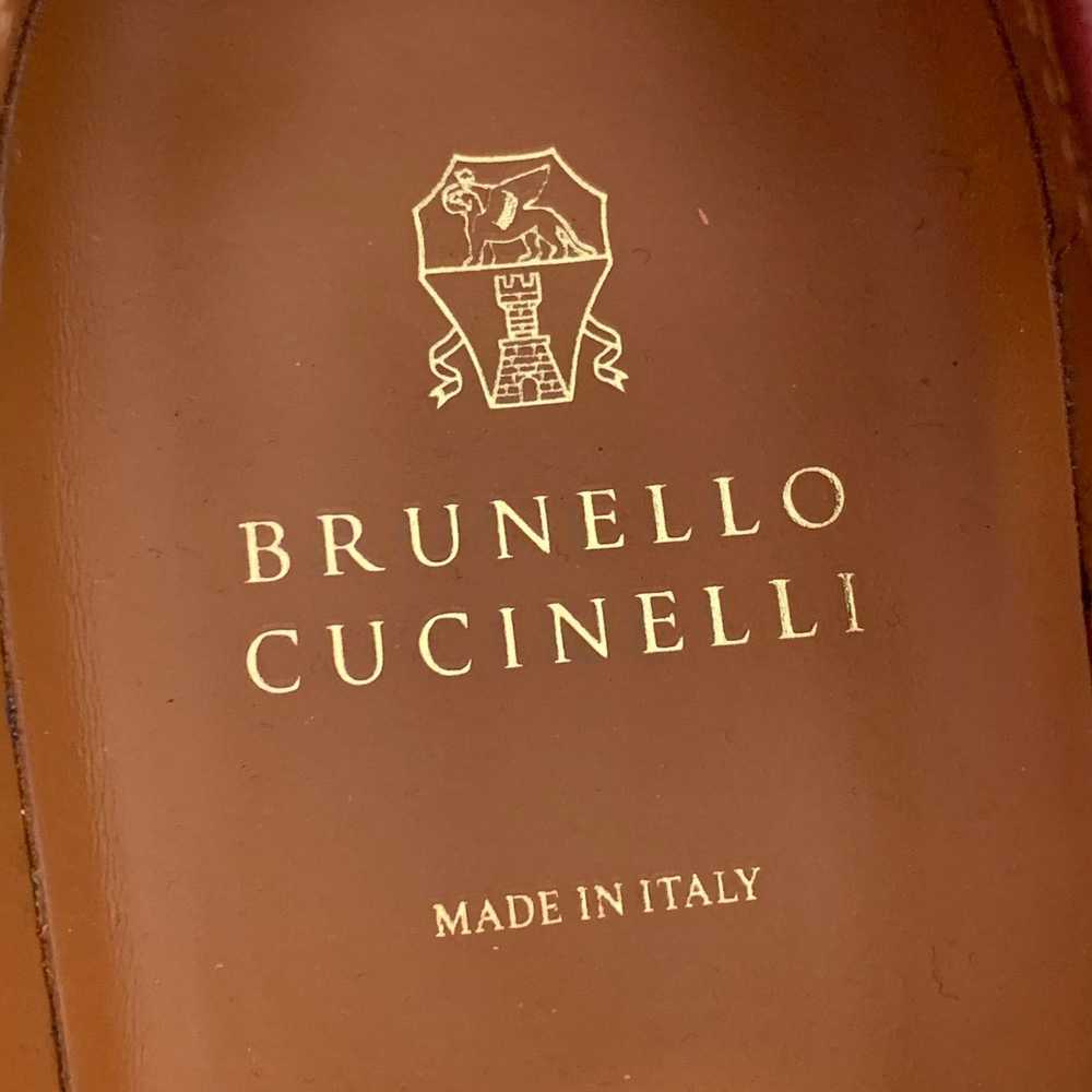 Brunello Cucinelli BRUNELLO CUCINELLI Burgundy Le… - image 7