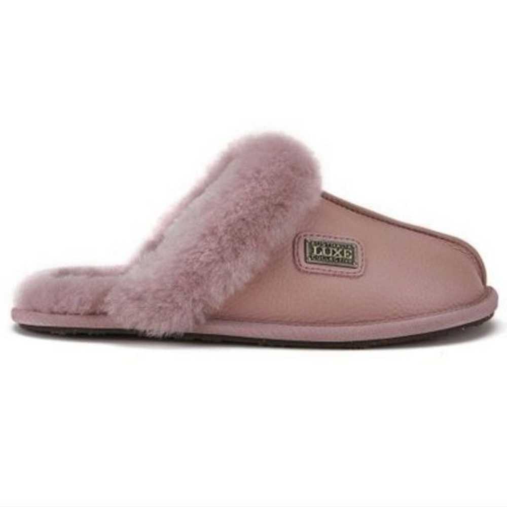 New Australia Luxe Slippers Closed MULE Pink Dusk… - image 1