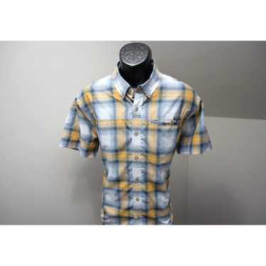 Eddie Bauer Breathable Plaid Button Up Fishing Ca… - image 1