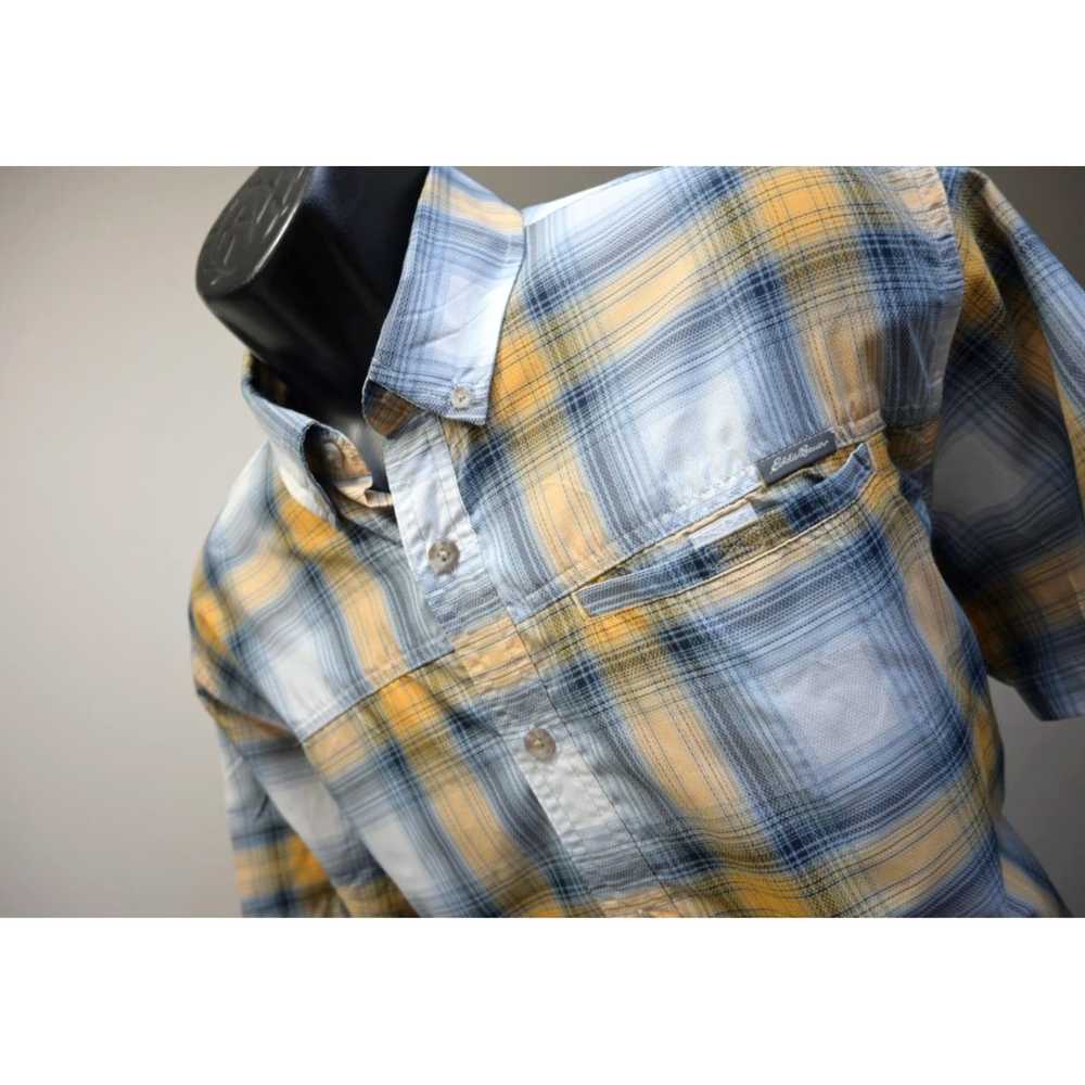 Eddie Bauer Breathable Plaid Button Up Fishing Ca… - image 4