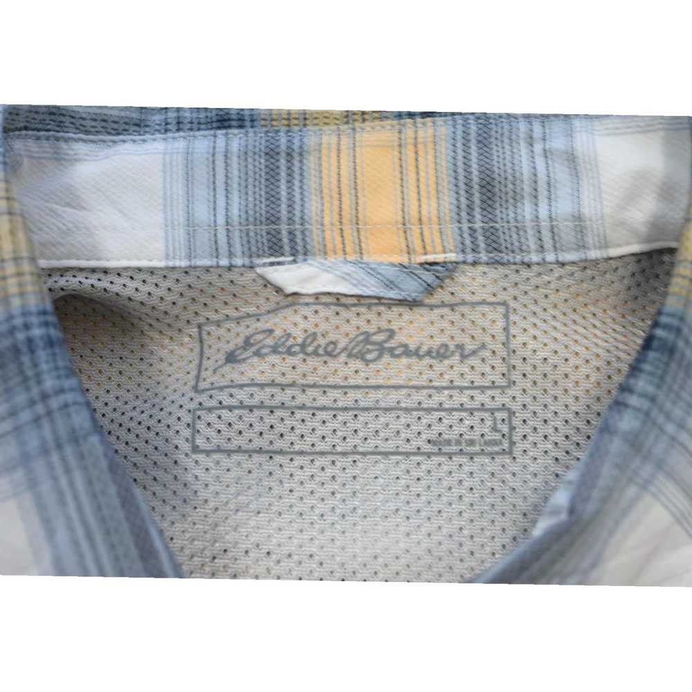 Eddie Bauer Breathable Plaid Button Up Fishing Ca… - image 6