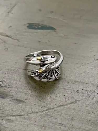 Custom × Jewelry × Streetwear Punk Dragon Ring