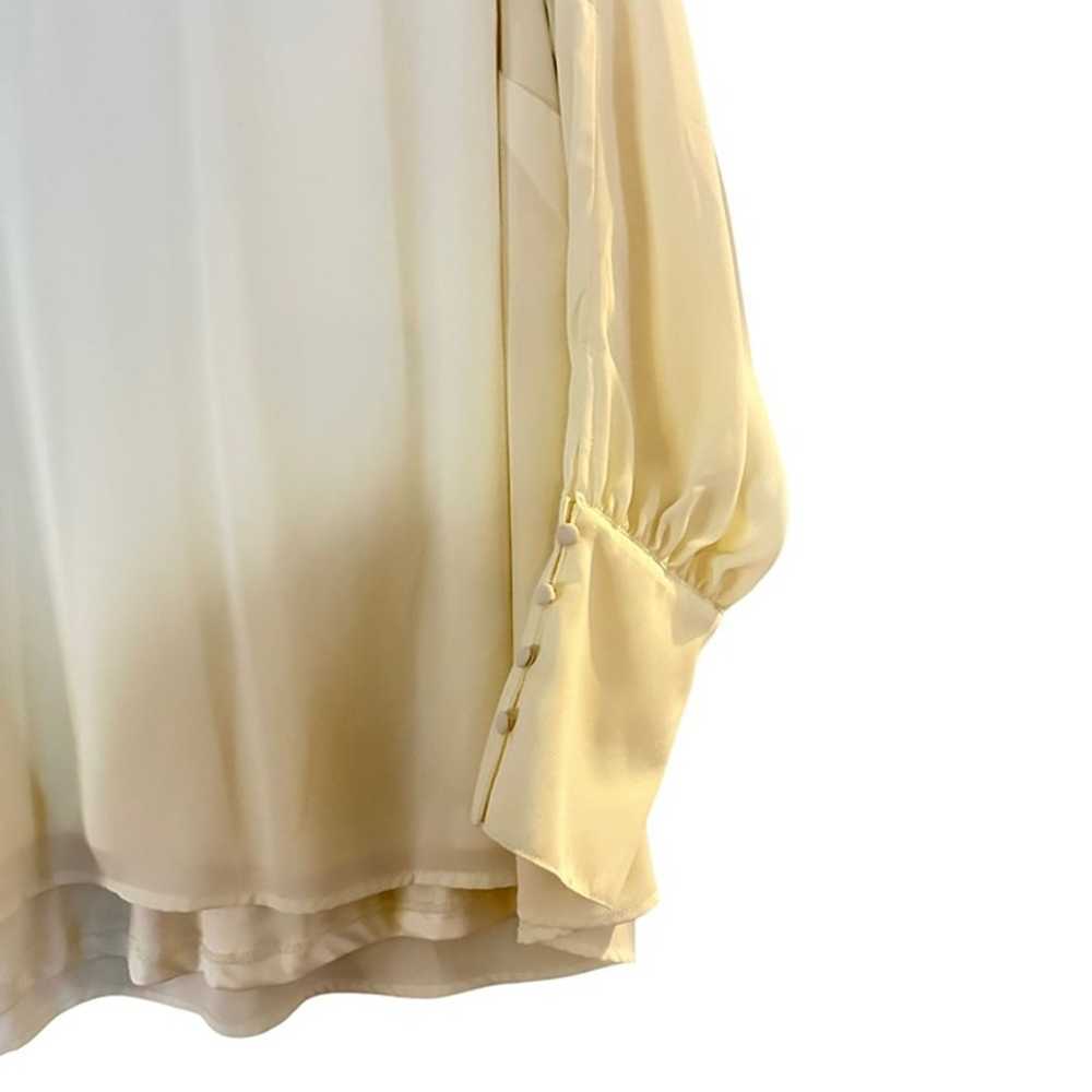 Lane Bryant Womens Cream Off White Top Blouse Bea… - image 2