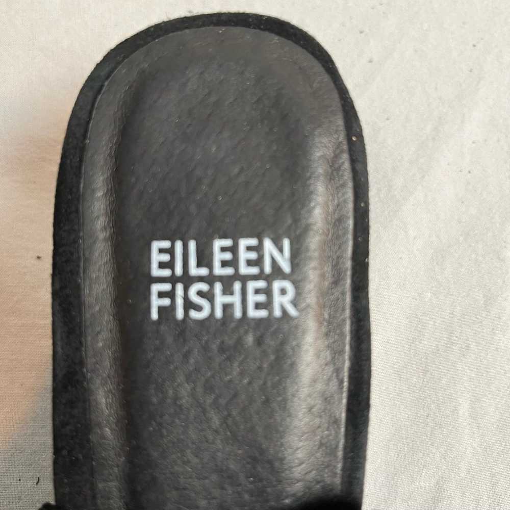 Eileen Fisher Gatwick Black Suede Slingback Heels… - image 7