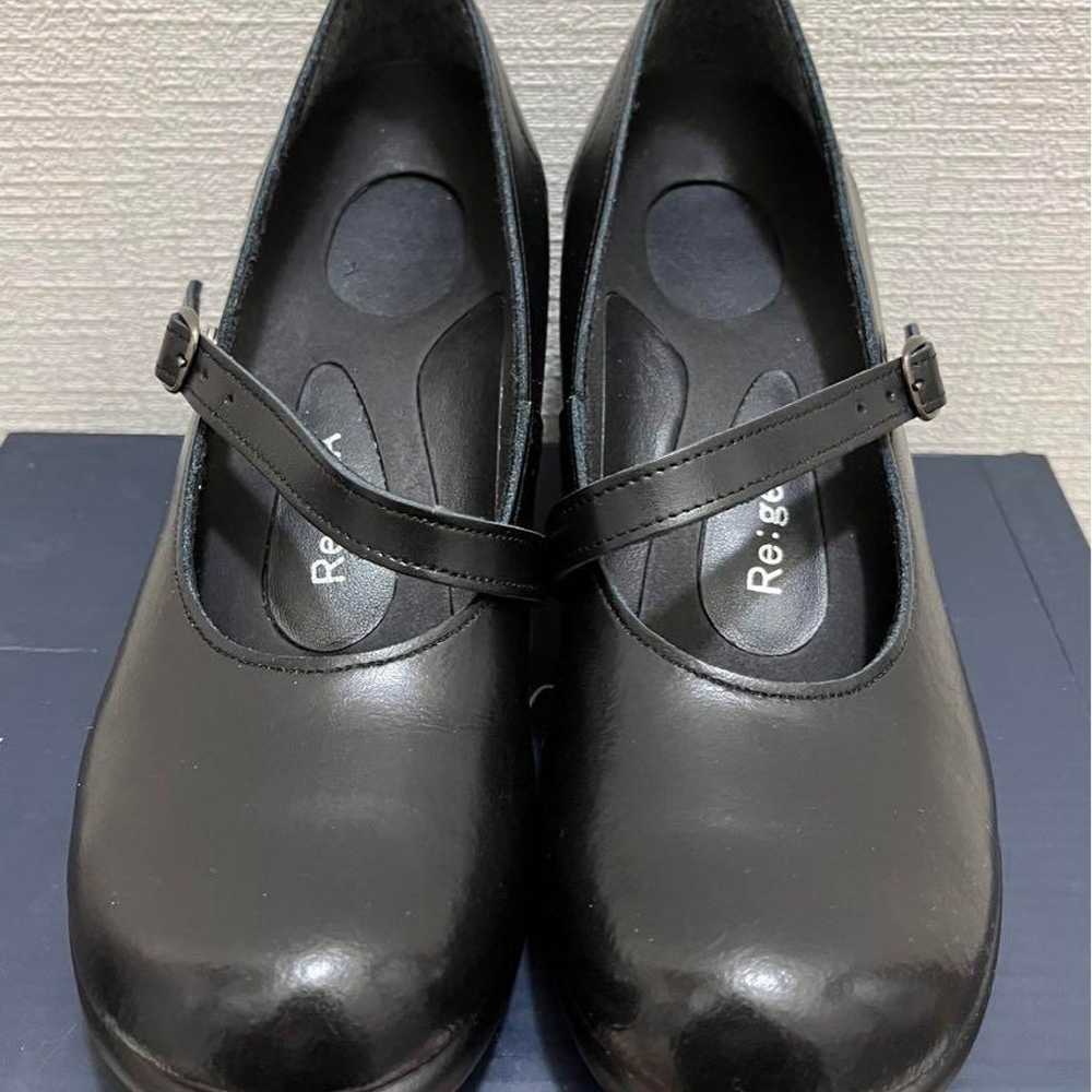 【New】Regetta Wedge Sole Pumps Black One Strap - image 1