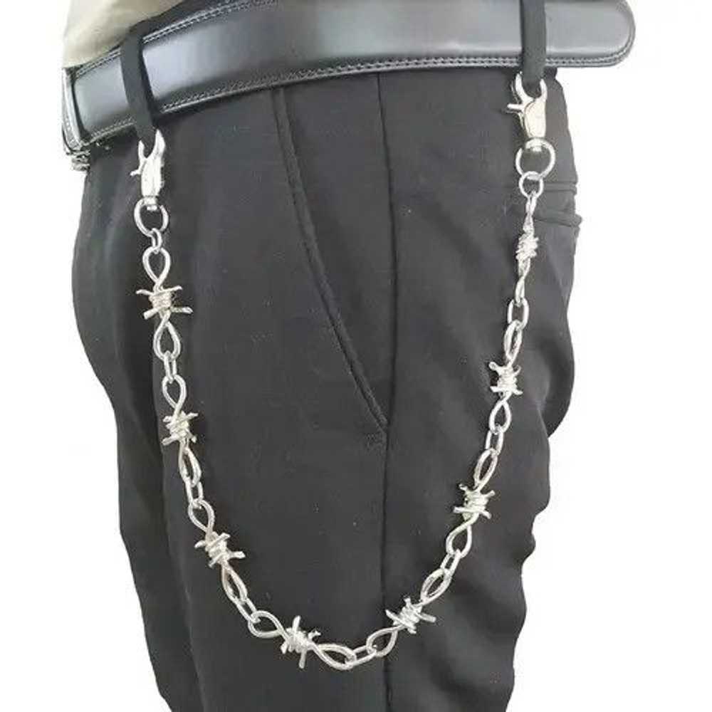 Chain × Streetwear 55cm Barb Wire Wallet Chain - image 2