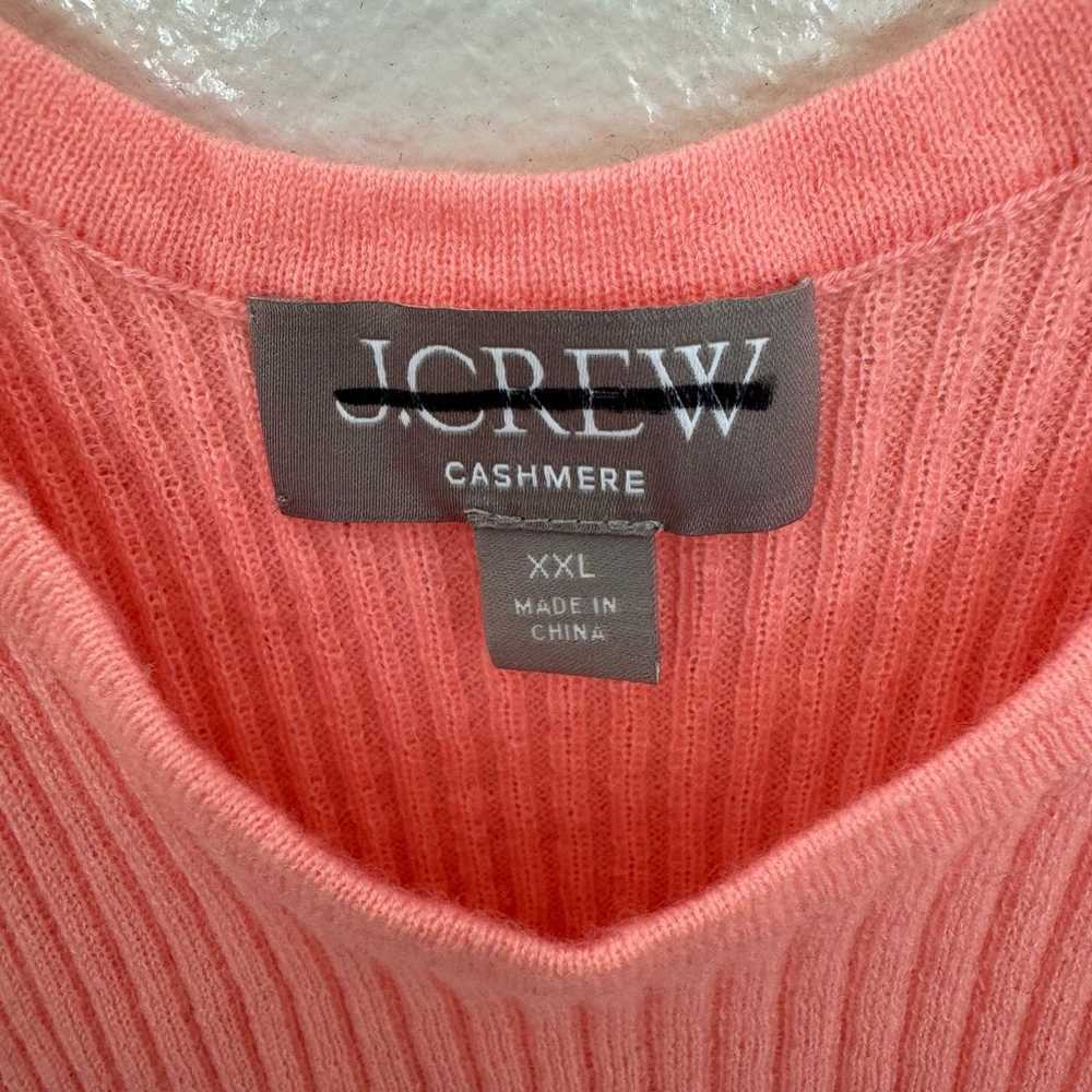 J Crew Featherweight 100% Cashmere Ribbed Stretch… - image 4