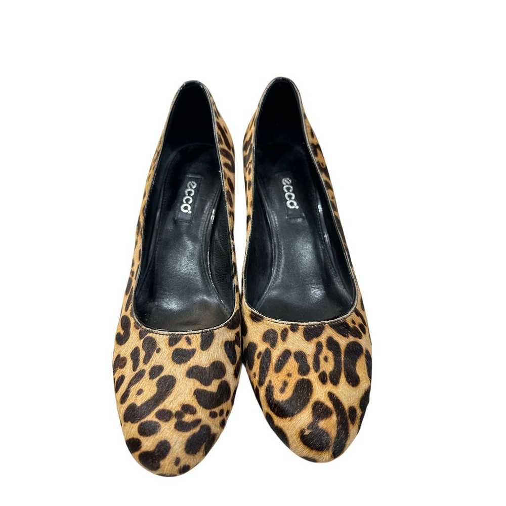 ECCO Jales Comfort Wedge Heel Pumps 9.5 Leopard P… - image 2