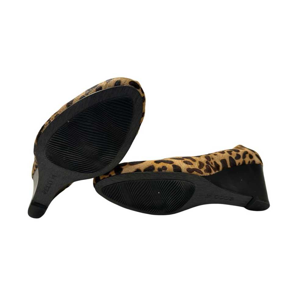 ECCO Jales Comfort Wedge Heel Pumps 9.5 Leopard P… - image 7