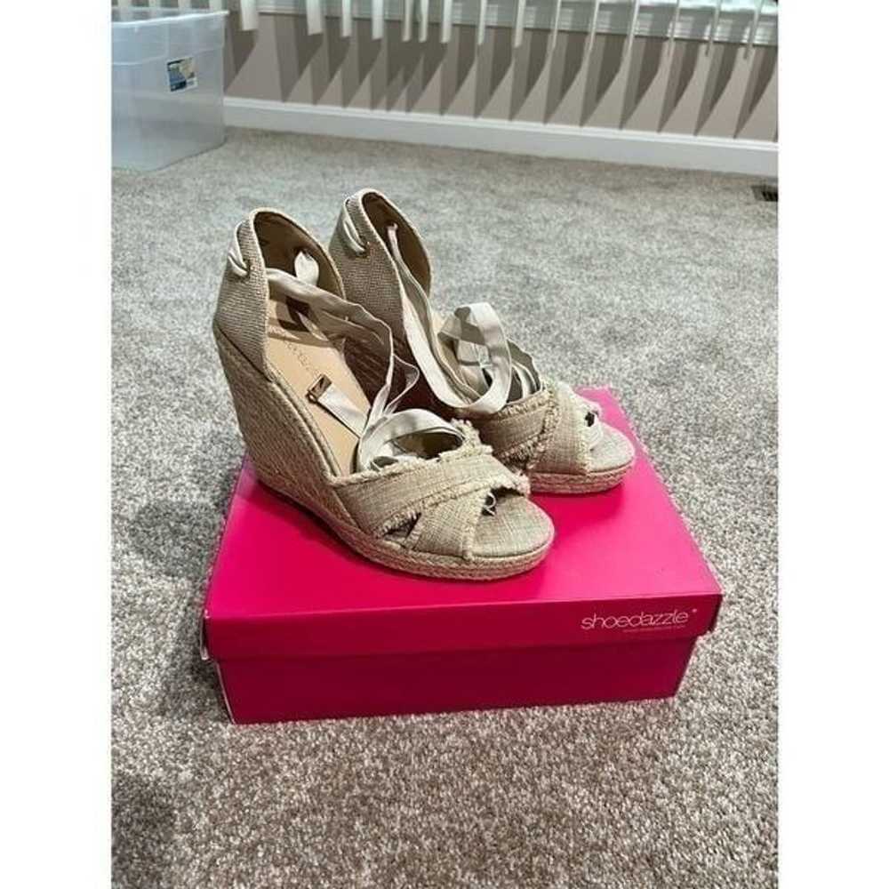 Shoedazzle Earlina Wedges Size 10 - image 1