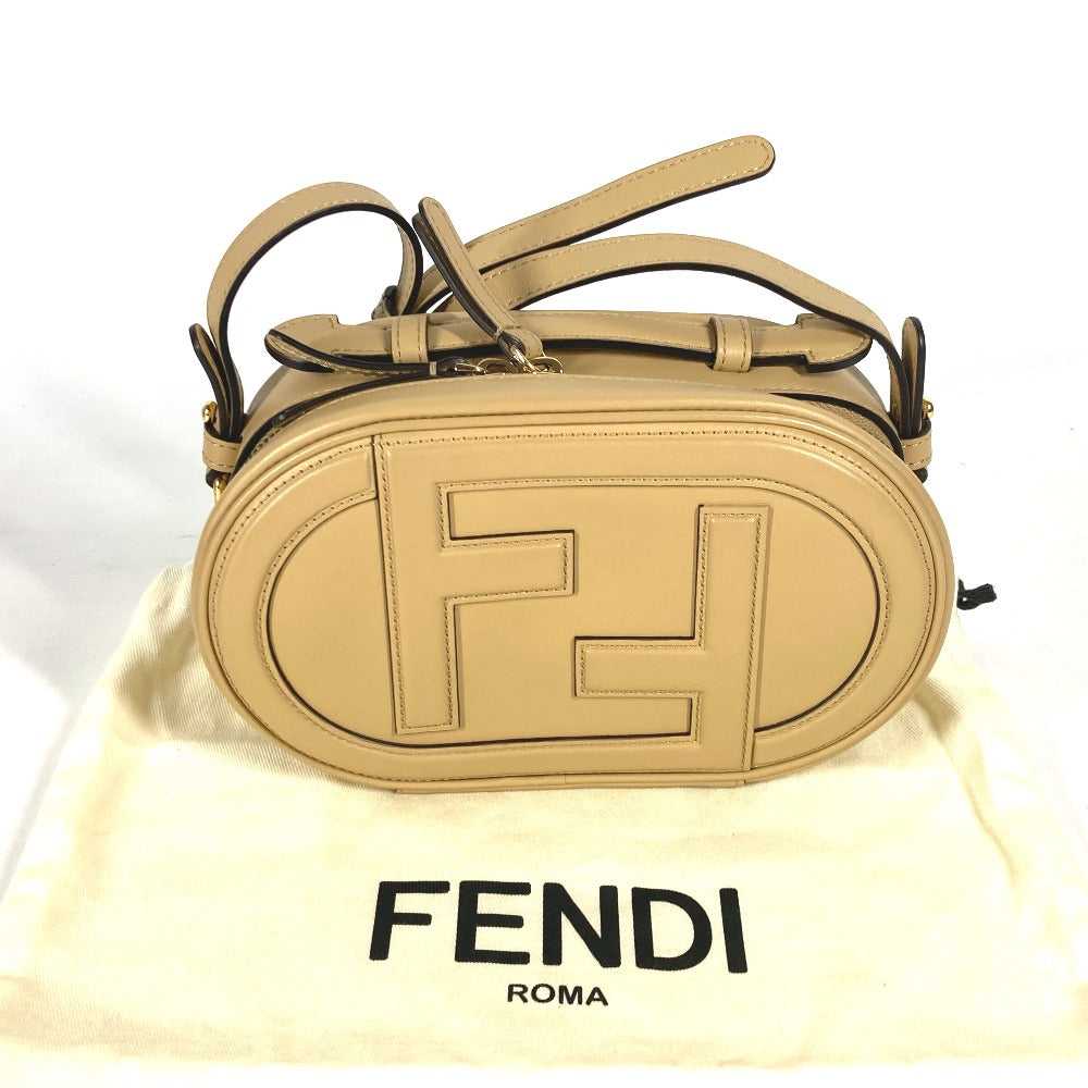 FENDI Shoulder Bag 8BS058 leather beige Pochette … - image 9