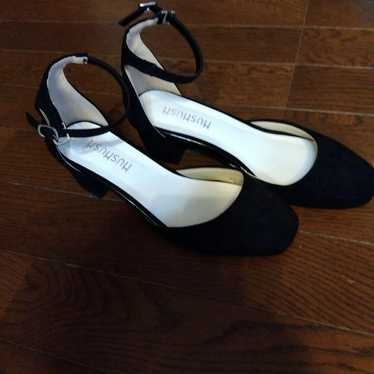 HUSH PUPPIES Black Suede Pumps