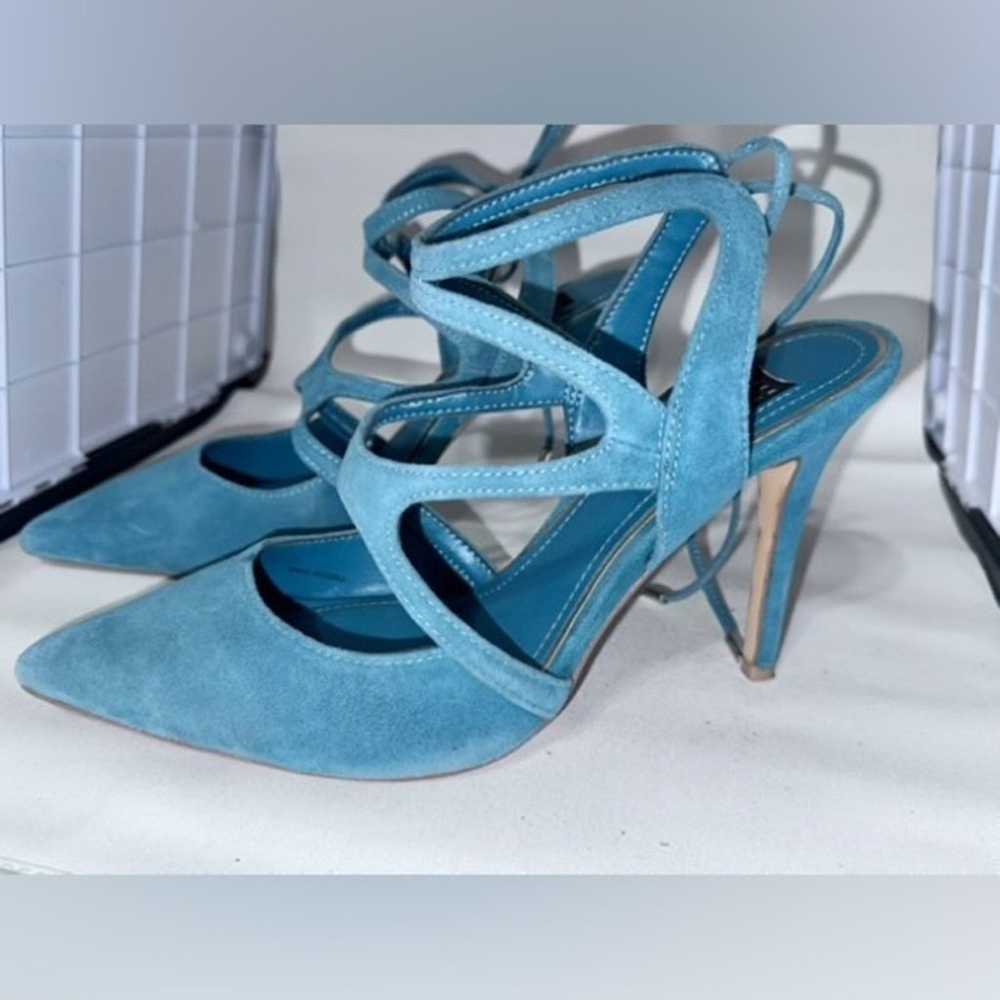 White House Black Market Blue Heels - image 2