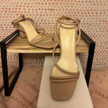 Nine West Square Toe Block Heel Sandals