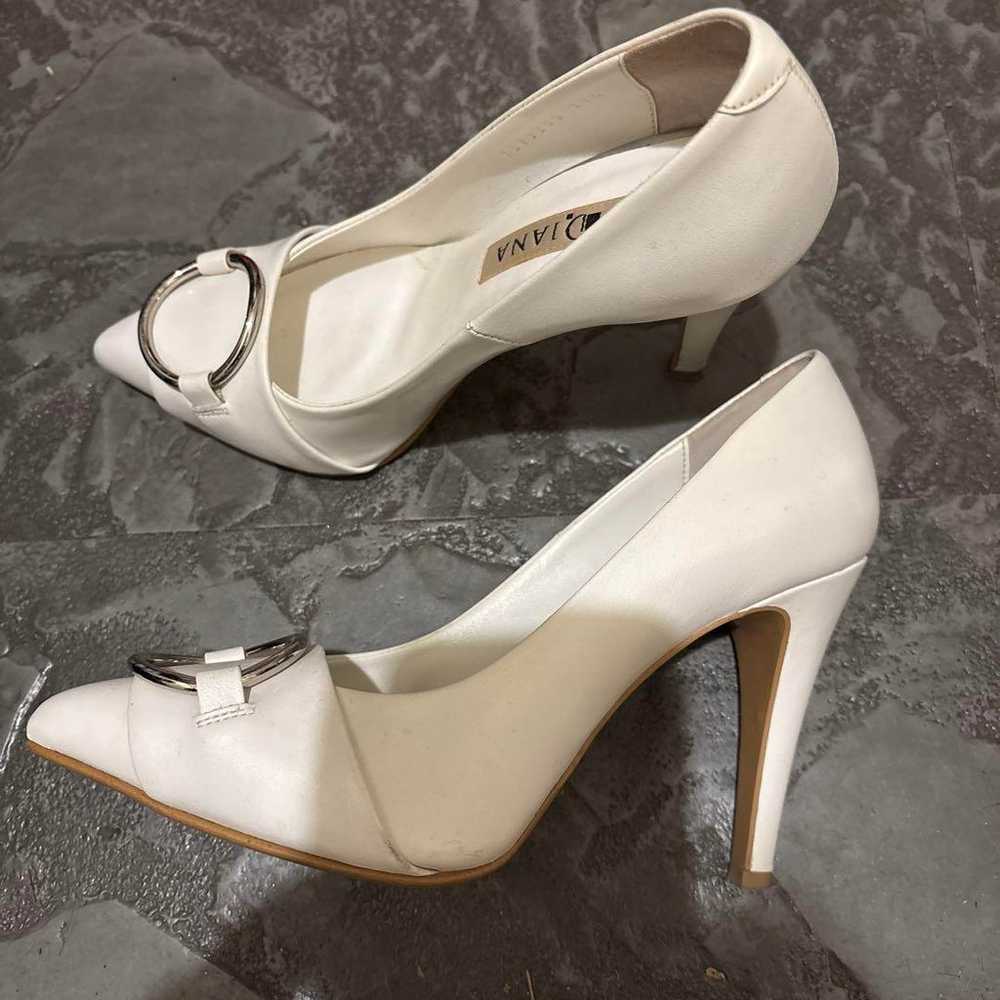 Diana Pointed-Toe Pumps White - image 2